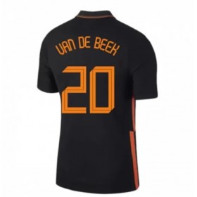 Jalkapallo Pelipaidat Alankomaat Donny van de Beek 20 Vieraspaita Euro 2020 Lyhythihainen